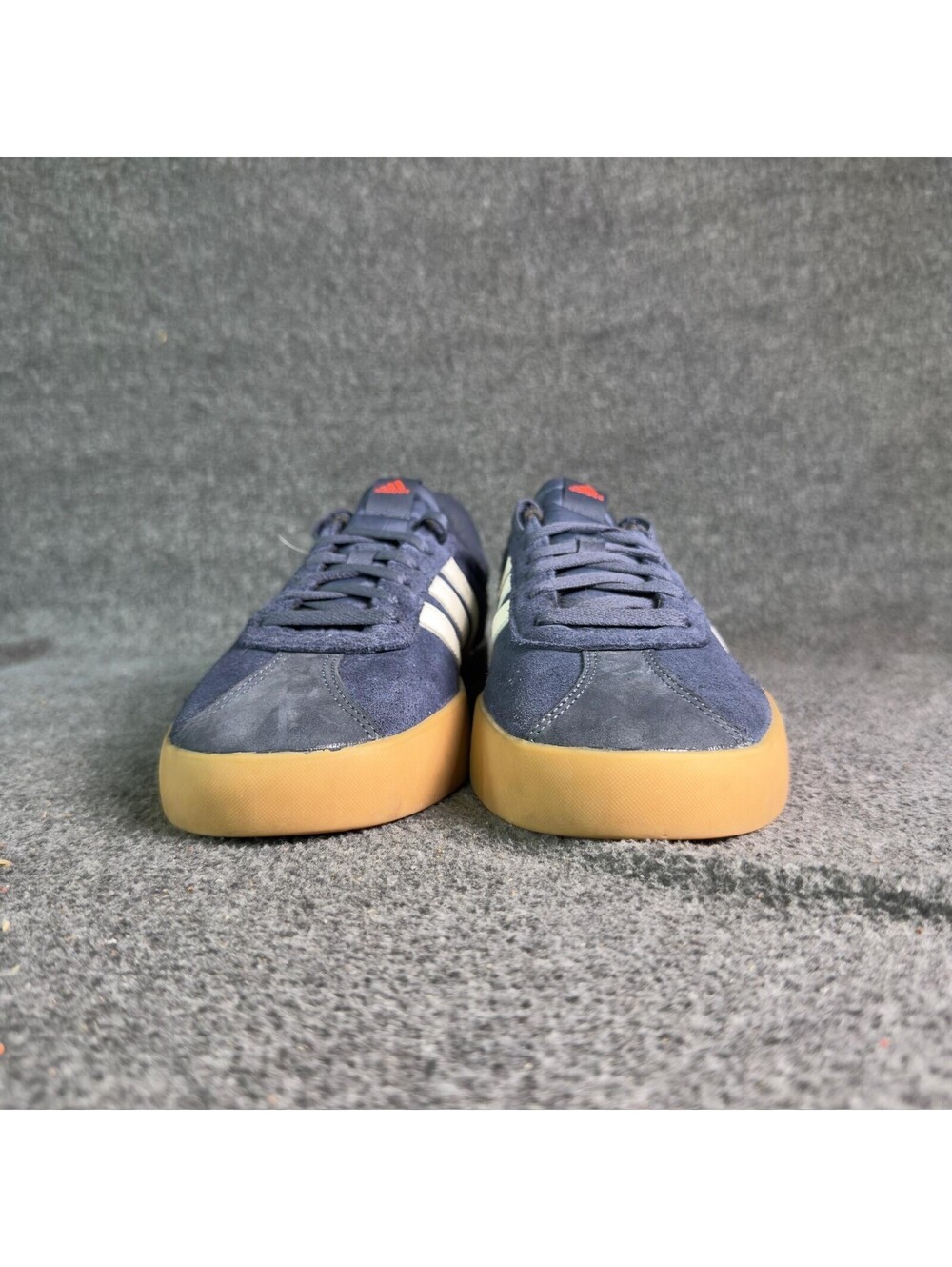 Adidas VL Court 3.0 Mens Size 9.5 Shadow Navy Suede Gum Sole Shoes JP5289 - Picture 3 of 9